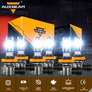 For Ford Fusion 2019-2024 AUXBEAM LED Headlights High Low Beam Fog Lights 6500K - Picture 1 of 12