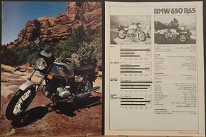1979 BMW 650 R65 Pin up with specs - Picture 1 of 1