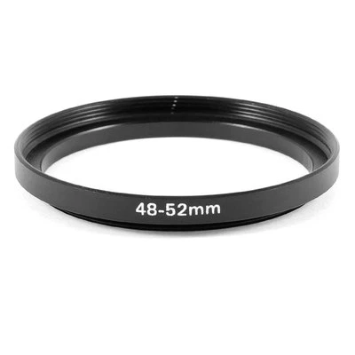 Camera 48mm Lens to 52mm Accessory Step Up Adapter Ring 48mm-52mm Black - Image 1 of 4
