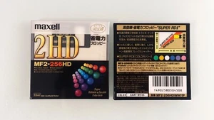 Set of 2 - Maxell 3.5 inch Micro Floppy Disk - Milky White - New, Shrink-Wrapped - Photo 1/1