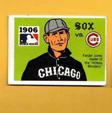 1971 Fleer LAUGHLIN WORLD SERIES 1906 Cubs v. White Sox #4 BLACK BACK G-VG
