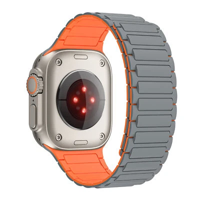 Correa deportiva magnética correa de silicona para Apple Watch Ultra 3 11 10 9 8 7 6 5 49MM Foto 1 de 4