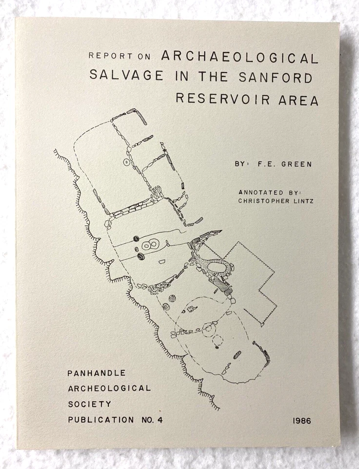 INFORME ARQUEOLÓGICO DE TEXAS DE COLECCIÓN, DEPÓSITO DE SANFORD, 1986, MAPAS, PUNTAS DE FLECHA, HERRAMIENTAS Foto 1 de 4
