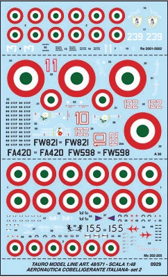 TAURO MODEL TM48/571 AERONAUTICA COBELLIGERANTE INSIGNA SCALA 1:48 - Immagine 1 di 4