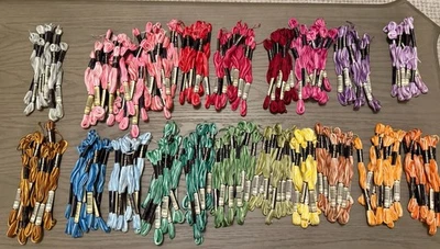 VTG Anchor Variegated Mouline Embroidery Floss Sticktwist Lot Of  215 Skeins - Image 1 of 4