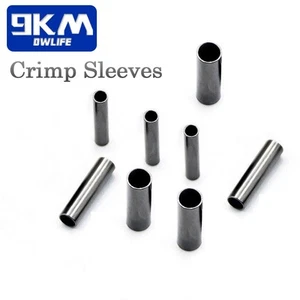 50~200Pcs Fishing Single Barrel Crimp Sleeves Fishing Wire Tube Line Connector - Picture 1 of 20