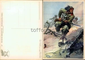 BERSAGLIERI 5� REGGIMENTO-AUTORE PISANI-C99-27 - Picture 1 of 1