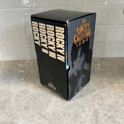 The Complete Rocky Collection 1-4 VHS Box Set Sylvester Stallone 1990  - Image 1 of 4