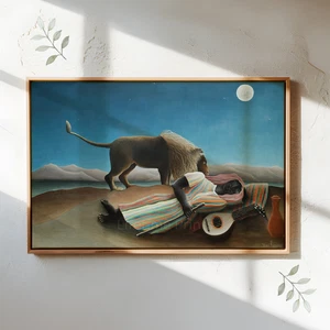 The Sleeping Gypsy, Henri Rousseau, 1897, French Artist Giclee Canvas Print - Picture 1 of 6
