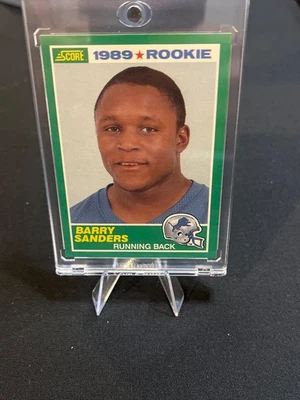 1989 Score #257 Barry Sanders Rookie Card RC Lions *Near Mint or Better* - Image 1 of 2