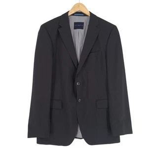 Tommy Hilfiger Blazer Jacket Virgin Wool Black Yq0 Size EU 52 UK/US 42 - Picture 1 of 8