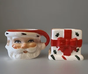 Vintage Santa Mini Mug And Present Ceramic Topline Imports Japan MCM Rare L@@K - Bild 1 von 12