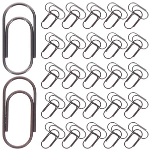  200pcs Mini Retro Paper Clips Metal Paperclips for Office and Home Cute Note - Picture 1 of 12