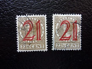 PAYS-BAS - timbre yvert/tellier n° 222 x2 obl (A93) - Foto 1 di 2