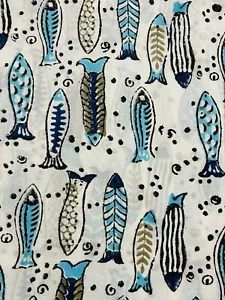 2.5 Yard New Floral Pure Cotton Indian Hand-Block Fabric Craft Running Print - Picture 1 of 3