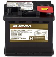 12V Battery AcDelco Gold For Chevy BOLT EV 2017-22 SPARK EV 14-16 50 AMP