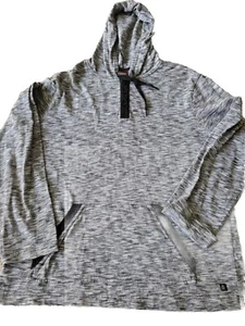 Tony Hawk Youth XL Black, Gray & White Henley Lightweight Pullover Hoodie  - Picture 1 of 4