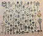 Antique Brass Skeleton Keys Rare Old Estate Cabinet Barrel Key Lock Lot of 20