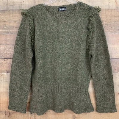 Suéter Acanalado Tejido Hombros con Flecos Gitano De Colección Talla L Foto 1 de 4