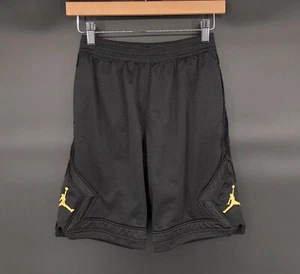 Air Jordan Boys Mesh Basketball Shorts Size L 12-13 Yrs Black with Gold Logo - Picture 1 of 10