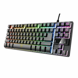 Trust GXT 833 Thado Tkl Keyboard De Gaming Tastatur platzsparend 12 Medientasten - Bild 1 von 6