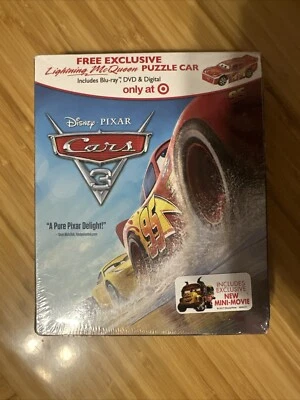 CARS 3 (Blu-ray + DVD + Digital, 2017) Target Exclusive New Sealed - Image 1 of 2