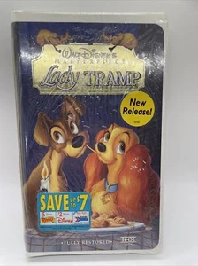 Walt Disney Masterpiece Lady And The Tramp Vintage Disney VHS tape sealed - Bild 1 von 6
