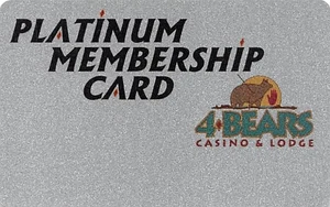 4 Bears Casino - New Town, ND - RARE 5b Issue Slot Card, No Mag Stripe - Picture 1 of 2