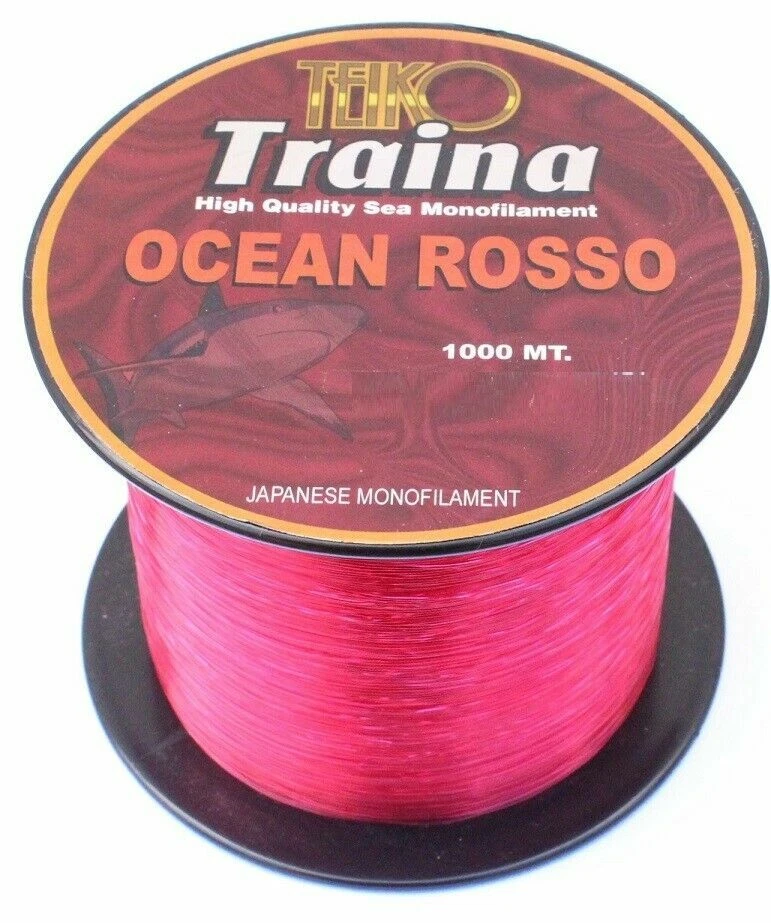 Filo Ocean Rosso Traina Tonno Big Game 1000Mt 60Lbs Pesca Mare Drifting TP - Immagine 1 di 1