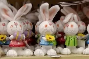 Bunny Resin Spring Decor With Adjustable Ears Choose 1 from 3 Designs approx. 7" - Picture 1 of 10