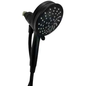 Ensemble mural pommeau de douche 6 pulvérisateurs Moen 26000BL Attract Magnetix - Noir mat - Photo 1/1