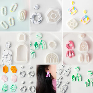 Earring Pottery Polymer Clay Cutter Jewelry DIY Pendant Making Plastic Mould