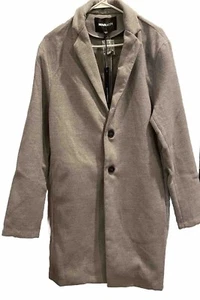 Fashion Nova Overcoat Grey Men’s Size Small NWT - Picture 1 of 3