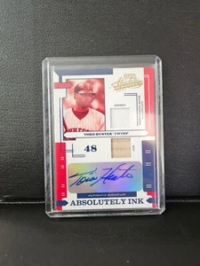 2004 Playoff Absolute Memorabilia, Torii Hunter, Jersey, Bat, Autographed, 28/50 - Picture 1 of 2