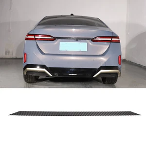 Soft Carbon Fiber Trunk Emblem Strip Trim Sticker For BMW 5 series 2024+ - Picture 1 of 11