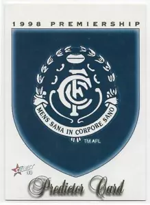 1998 Select Premiership Predictor (PC3) CARLTON :::: - Picture 1 of 1
