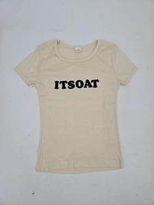 Camiseta vintage Wrangler para mujer, su camisa de avena, crema pequeña, retro hippie - Imagen 1 de 17