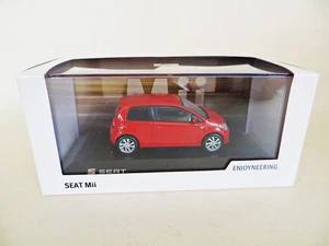 ALE-FISCHER INDSE1009 'SEAT Mii' RED. 1:43 MIB/BOXED DEALER PACKAGING - Picture 1 of 7