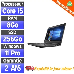 ☑️⭐☑️Dell Latitude 5480 - Intel Core i5 - SSD 256Go - Ram 8Go - Win 11 - Batteri - Photo 1/5