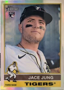 2025 Topps Heritage Baseball Chrome Jace Jung #71 - Imagen 1 de 2