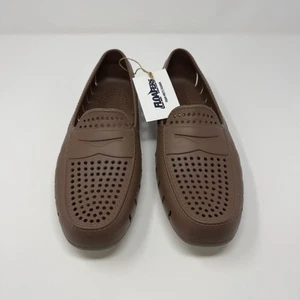 Nuevo con etiquetas Mocasines Mocasines Para Hombres 13 Madera a la deriva Marrón/Coco Antimicrobiano EVA Espuma Zapato - Imagen 1 de 7