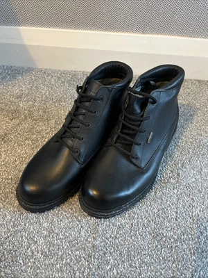 Black Jolly gortex Leather Ankle Boots With Laces. New. Size UK 5 / EU 38 - Image 1 of 4