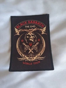 OFFICIAL BLACK SABBATH THE END WORLD TOUR SEW-ON PATCH 3" x 4" - NEW - Imagen 1 de 2