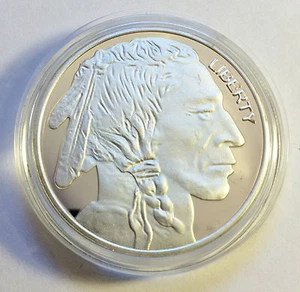 Awesome 1 OZ German Silver "USA Buffalo/Indian head" Proof Coin.. - Picture 1 of 3