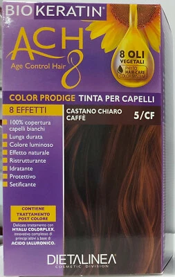 BIOKERATIN ACH8 TINTA PERMANENTE PER CAPELLI 5/CF CASTANO CHIARO C. NO AMMONIACA - Immagine 1 di 4