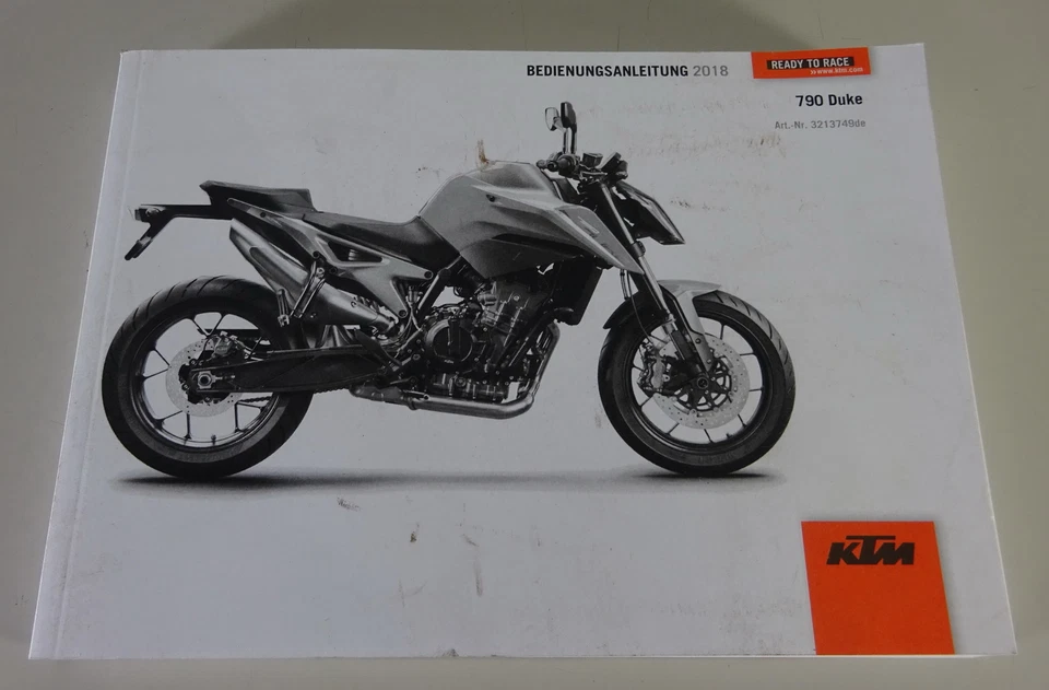 Istruzioni D'Uso / Manuale KTM 790 Duke Modello Dell'Anno 2018 Stand 03/2018 - Immagine 1 di 3