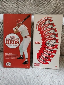 MLB Cincinnai Reds Media Guides Lot Of 2 - 1986 & 1987! Pete Rose! Preowned - Picture 1 of 24