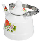 Enamel Tea Kettle Kitchen Decorative Water Boiling Pot Vintage Style