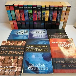 Left Behind Series + Sequel/2 Prequels 6 Add'l Softcover Books LaHaye Lot of 21! - Foto 1 di 17