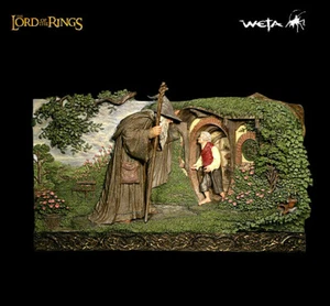 Seigneur Des The Anneaux Meeting Des Old Friends Wall-Plaque Resin Ltd 3000 Weta - Photo 1/2